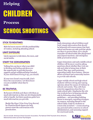 Helping Children Process School Shootings